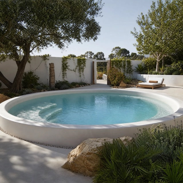 Piscina in microcemento