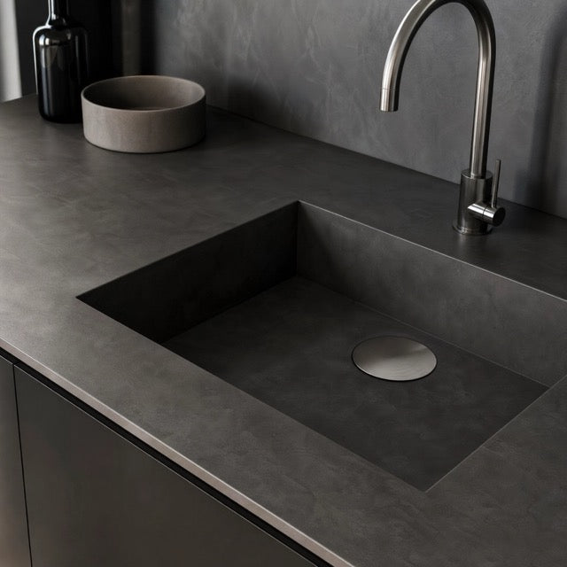 Piano cucina in microcemento